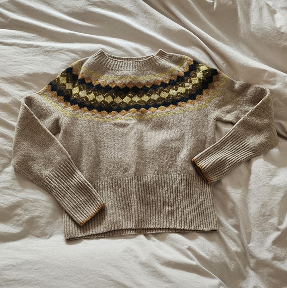 TOAST wool fairisle yoke sweater - Picture 2 of 5